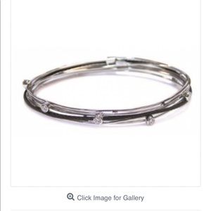 Charriol Black-silver Spinel Multi-Band Bracelet